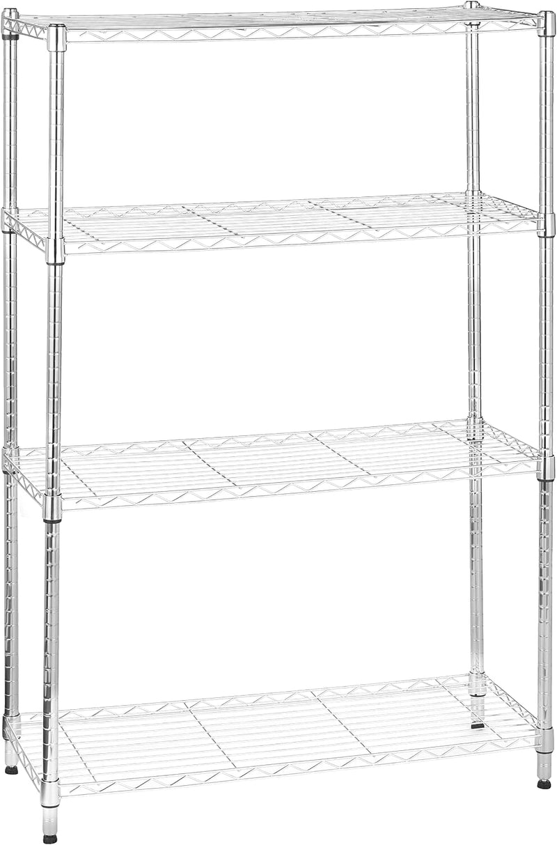 4-Shelf Storage Unit with Height Adjustable Shelves