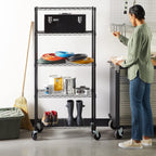 4-Shelf Storage Unit with Height Adjustable Shelves