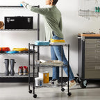 4-Shelf Storage Unit with Height Adjustable Shelves