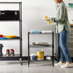 4-Shelf Storage Unit with Height Adjustable Shelves