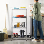 4-Shelf Storage Unit with Height Adjustable Shelves