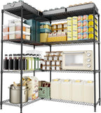 4-Shelf Storage Unit with Height Adjustable Shelves