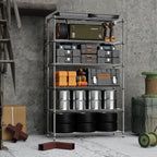 4-Shelf Storage Unit with Height Adjustable Shelves