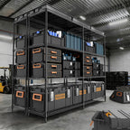 4-Shelf Storage Unit with Height Adjustable Shelves