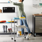 4-Shelf Storage Unit with Height Adjustable Shelves