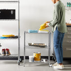 4-Shelf Storage Unit with Height Adjustable Shelves