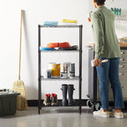 4-Shelf Storage Unit with Height Adjustable Shelves
