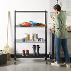 4-Shelf Storage Unit with Height Adjustable Shelves