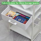 4-Shelf Tree Bookshelf 24.1-Inch Retro Floor Standing Bookcase