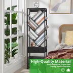 4-Shelf Tree Bookshelf 24.1-Inch Retro Floor Standing Bookcase