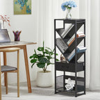 4-Shelf Tree Bookshelf 24.1-Inch Retro Floor Standing Bookcase