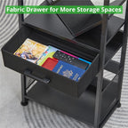 4-Shelf Tree Bookshelf 24.1-Inch Retro Floor Standing Bookcase