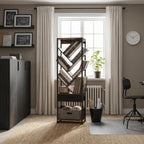 4-Shelf Tree Bookshelf 24.1-Inch Retro Floor Standing Bookcase