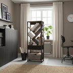 4-Shelf Tree Bookshelf 24.1-Inch Retro Floor Standing Bookcase