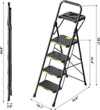 4 Step Ladder Folding with Tool Tray