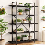 4 Tier Bookshelf Farmhouse Storage Bookcases Modern Shelf