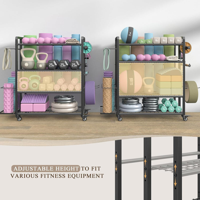4-Tier Dumbbell Rack Stand Only Adjustable Weight