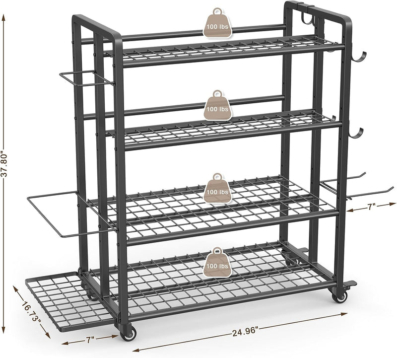4-Tier Dumbbell Rack Stand Only Adjustable Weight