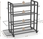 4-Tier Dumbbell Rack Stand Only Adjustable Weight