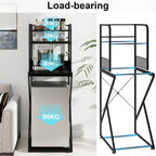 4-Tier Mini Fridge Stand with Space Coffee Bar