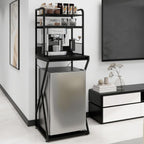 4-Tier Mini Fridge Stand with Space Coffee Bar