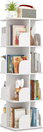 4-Tier Removable Rotating Bookshelf