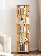 4-Tier Removable Rotating Bookshelf