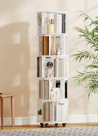 4-Tier Removable Rotating Bookshelf