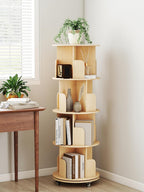 4-Tier Removable Rotating Bookshelf