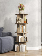 4-Tier Removable Rotating Bookshelf