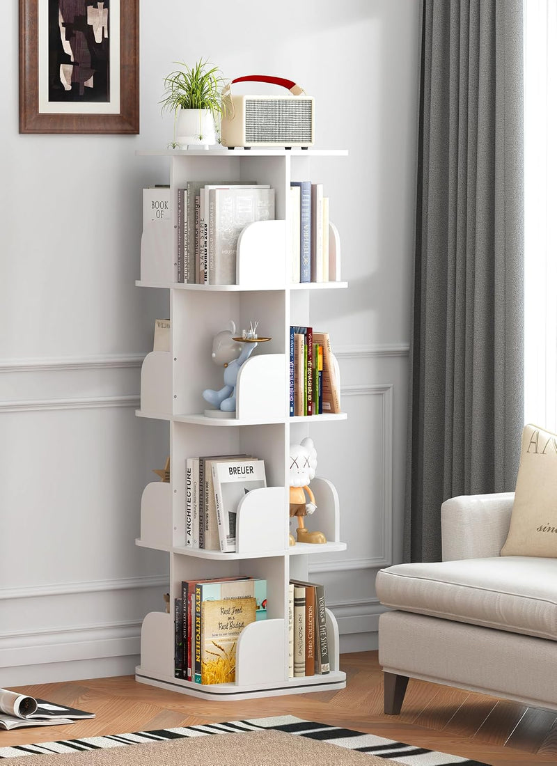 4-Tier Removable Rotating Bookshelf Kids