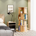 4 Tier Rotating Bookshelf 360 Display Spinning Bookcase