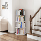 4 Tier Rotating Bookshelf 360 Display Spinning Bookcase