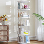 4 Tier Rotating Bookshelf Display Corner Book Shelf
