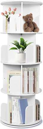 4 Tier Rotating Bookshelf Spinning Kids Floor Standing