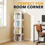 4-Tier Rotating Bookshelf Tower Spinning Lazy Susan