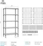 4 Tier Shelf Metal Storage Shelves Wire Rack