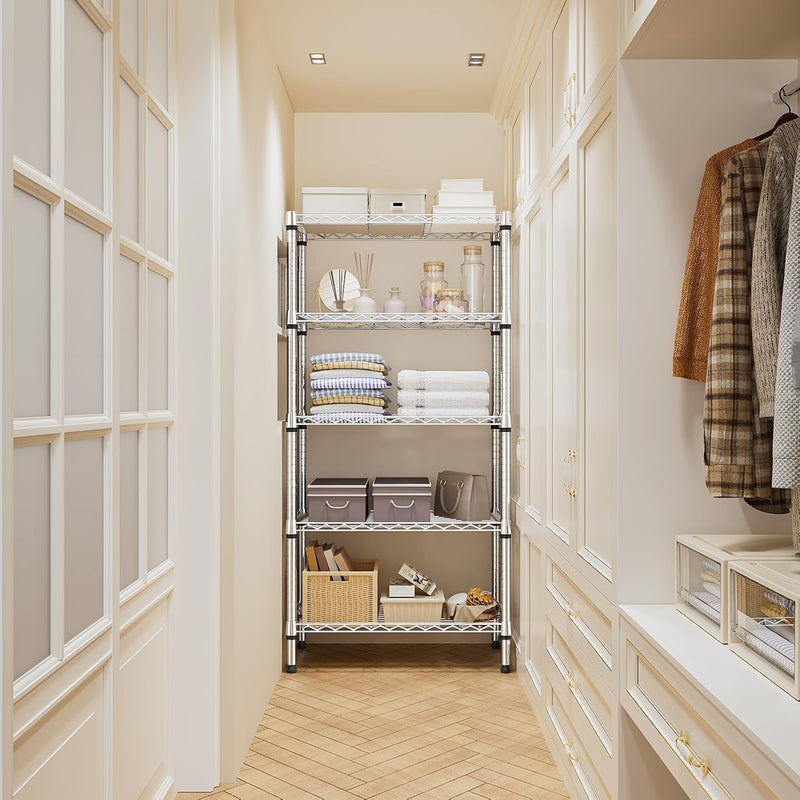 4 Tier Shelf Metal Storage Shelves Wire Rack