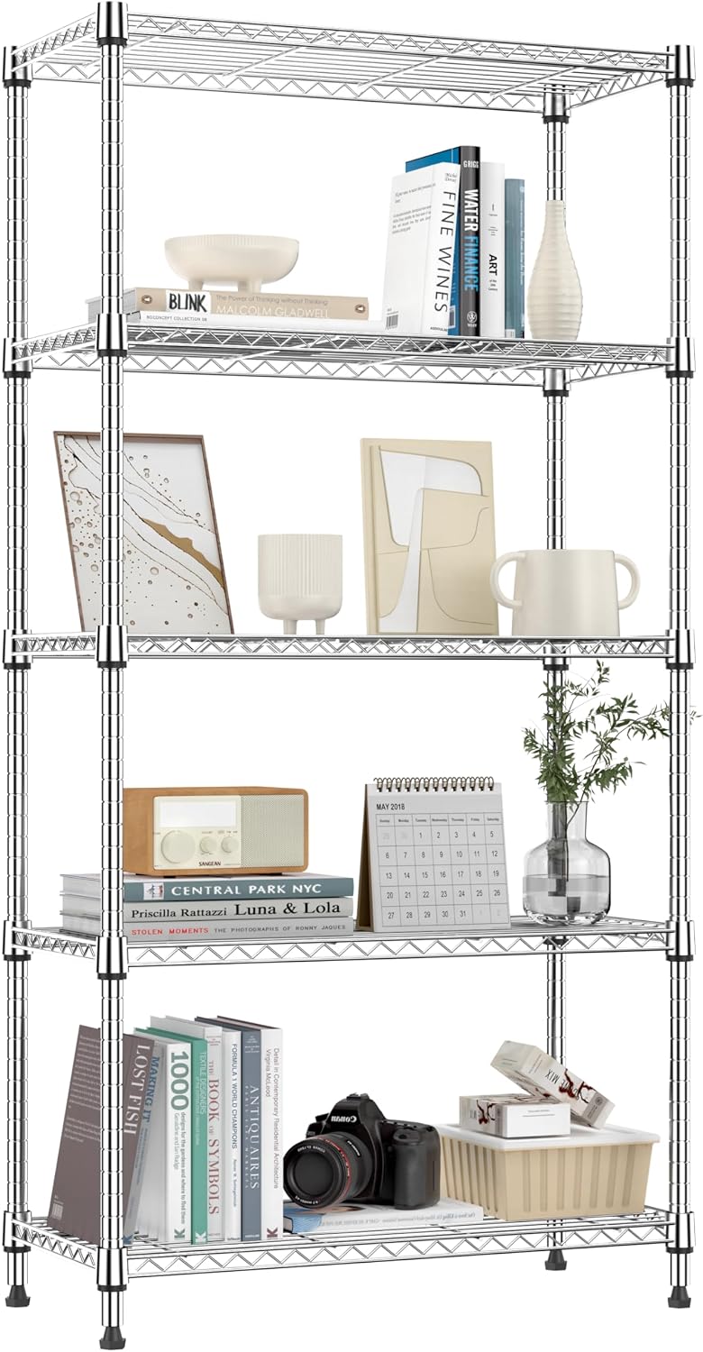 4 Tier Shelf Metal Storage Shelves Wire Rack