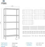 4 Tier Shelf Metal Storage Shelves Wire Rack