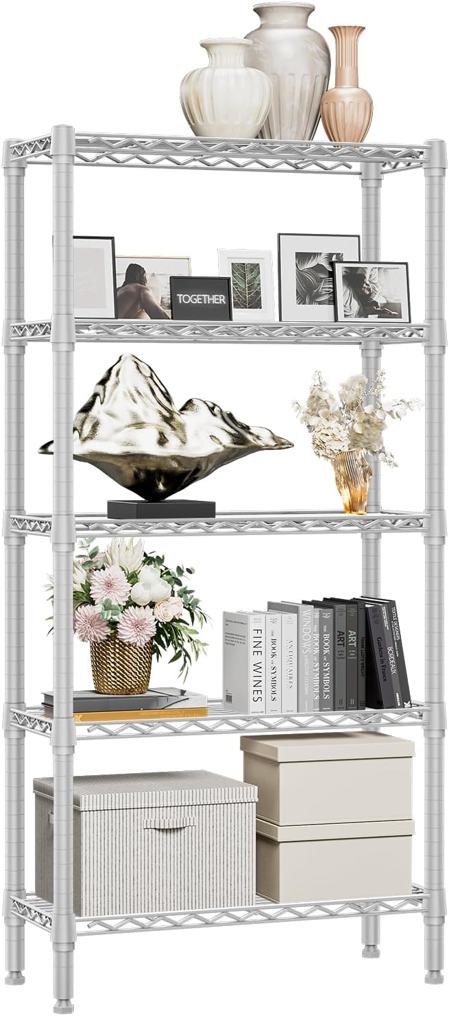 4 Tier Shelf Metal Storage Shelves Wire Rack