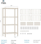 4 Tier Shelf Metal Storage Shelves Wire Rack