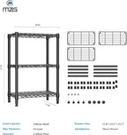 4 Tier Shelf Metal Storage Shelves Wire Rack