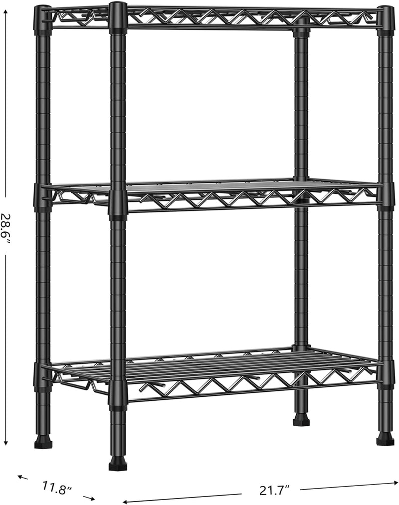 4 Tier Shelf Metal Storage Shelves Wire Rack