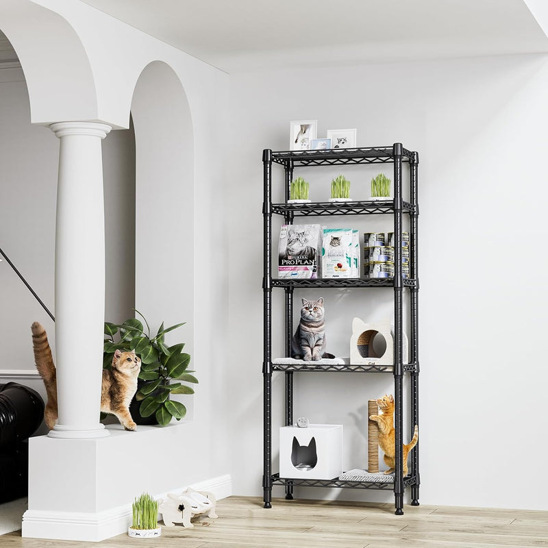 4 Tier Shelf Metal Storage Shelves Wire Rack
