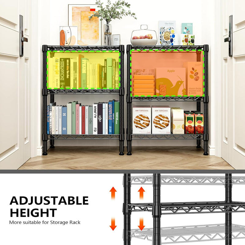 4 Tier Shelf Metal Storage Shelves Wire Rack