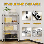 4 Tier Shelf Metal Storage Shelves Wire Rack