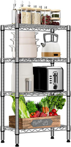 4 Tier Shelf Metal Storage Shelves Wire Rack