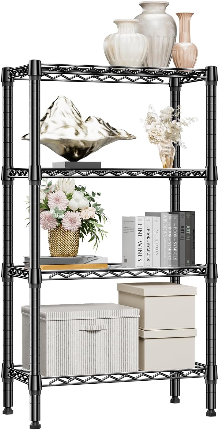 4 Tier Shelf Metal Storage Shelves Wire Rack