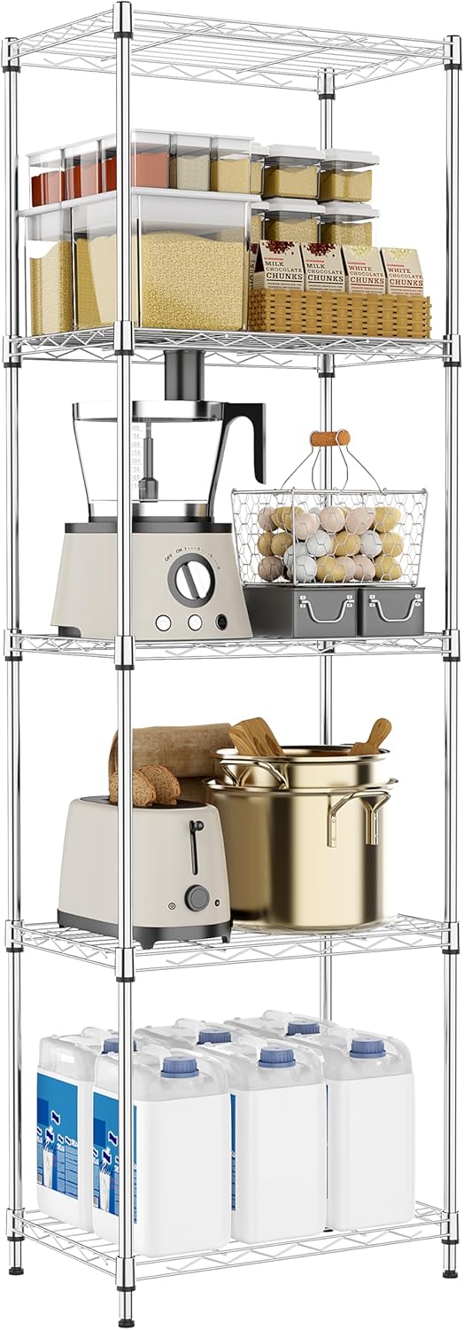 4 Tier Shelf Metal Storage Shelves Wire Rack